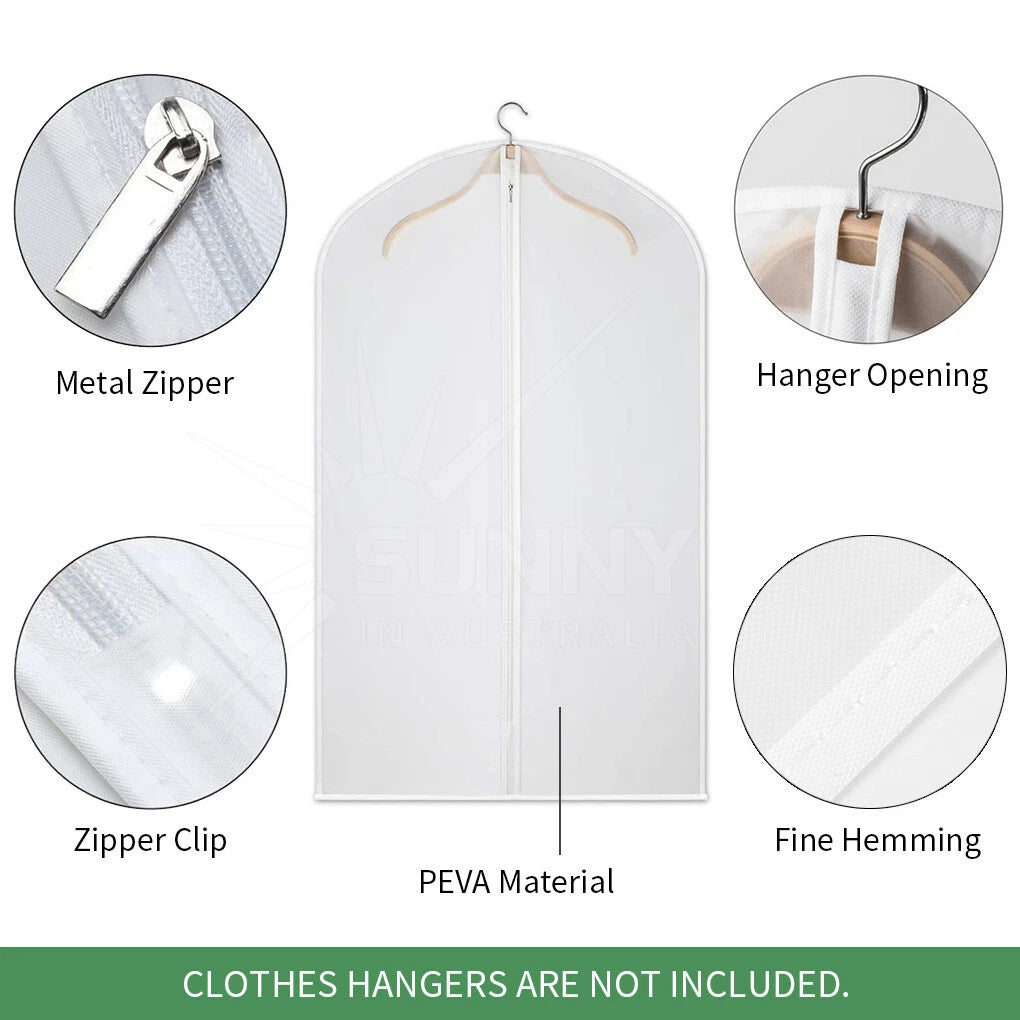 10X Dustproof Garment Storage Bags — Value Pack