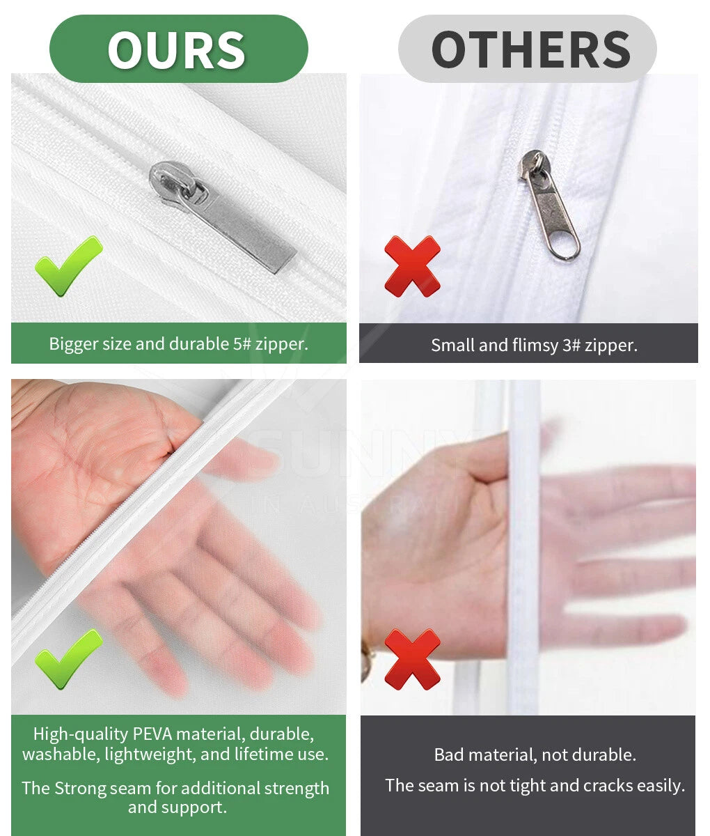 10X Dustproof Garment Storage Bags — Value Pack