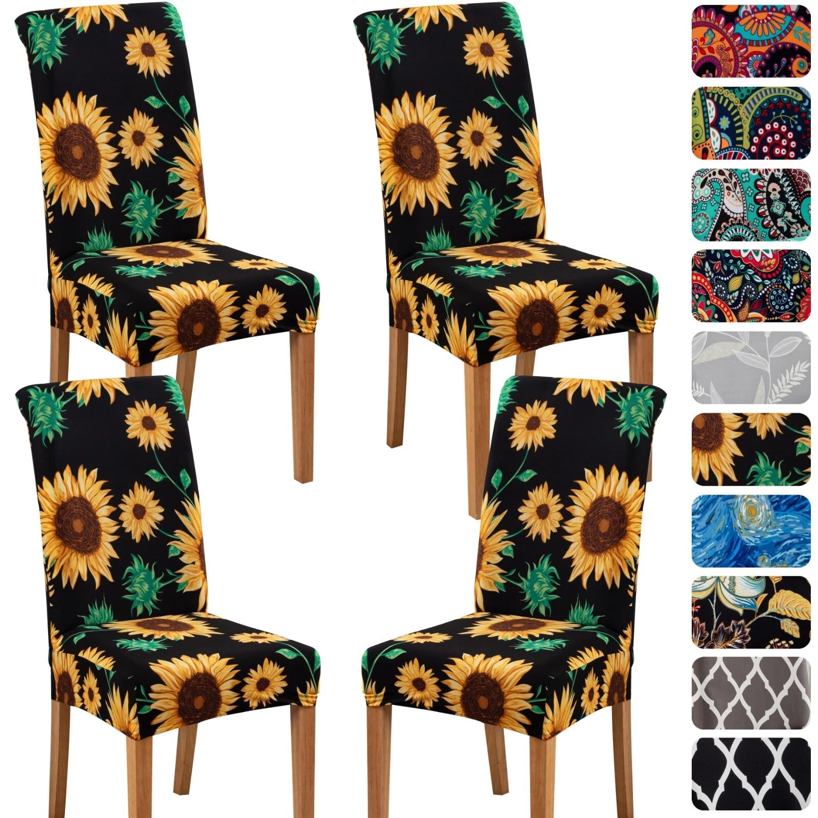 4/6-Pack Waterproof Dining Chair Covers