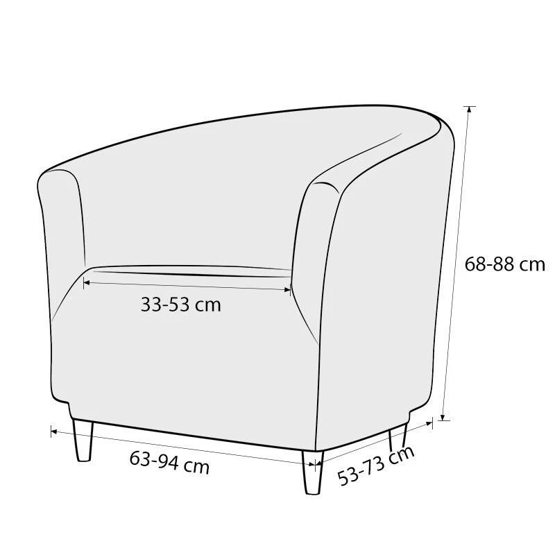 Best Selling Tub Chair Cover I Single Armchair