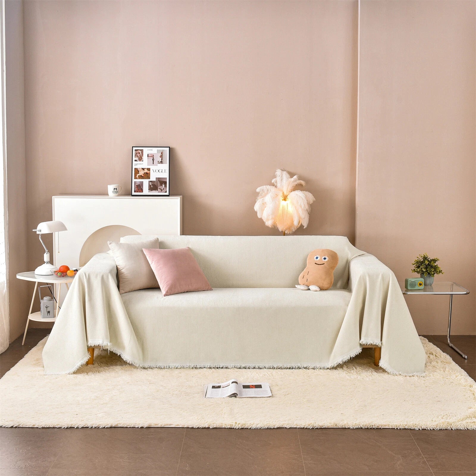 Boho Chenille Sofa Cover