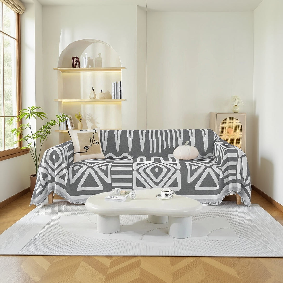 Boho Chenille Sofa Cover