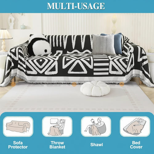 Boho Chenille Sofa Cover