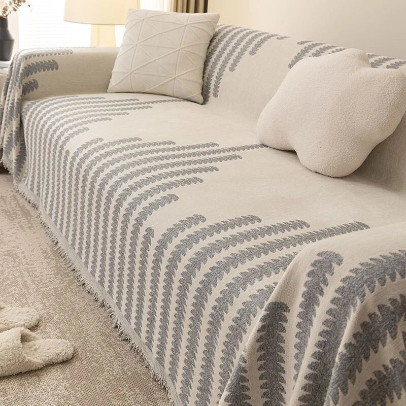 Chenille Sofa Throw Cover – 50% off + buy 3 get 20 extra off